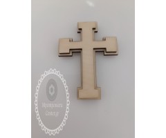 Ξύλινος σταυρός με χάραξη εσωτερικά - Απλός - ιδιαίτερο σχήμα - Σταυρός Ευλογίας