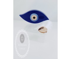 Ιδιαίτερο γούρι μάτι μπλέ σκούρο 2024 Plexiglass - εξαιρετικής ποιότητας με κουτάκι διακοσμημένο 
