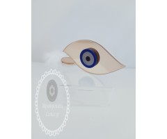 Ιδιαίτερο γούρι μάτι χρυσό και μπλέ 2024 Plexiglass - εξαιρετικής ποιότητας με κουτάκι διακοσμημένο 