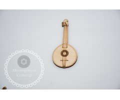 Ξύλινο στοιχείο μουσικό όργανο έγχωρδο με επιλογή διάστασης που επιθυμείτε