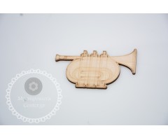 Ξύλινο στοιχείο μουσικό όργανο τούμπα με επιλογή διάστασης που επιθυμείτε