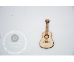 Ξύλινο στοιχείο μουσικό όργανο κιθάρα κλασσική με επιλογή διάστασης που επιθυμείτε