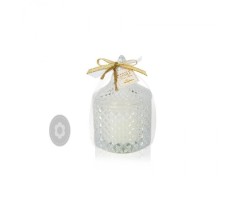 Κερί με άρωμα fresh linen, διάμετρος κουτιού 6,5 x 9 εκ. by Soaptales