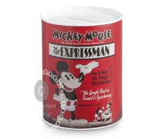 Μπομπονιέρα μεταλλικός Disney κουμπαράς με τον Mickey mouse  Express Man σε χρώμα κόκκινο