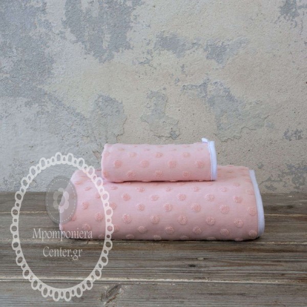 Σετ πετσέτες (30χ50 + 70χ1,40) Pookie pink - ροζ ουδέτερη απόχρωση