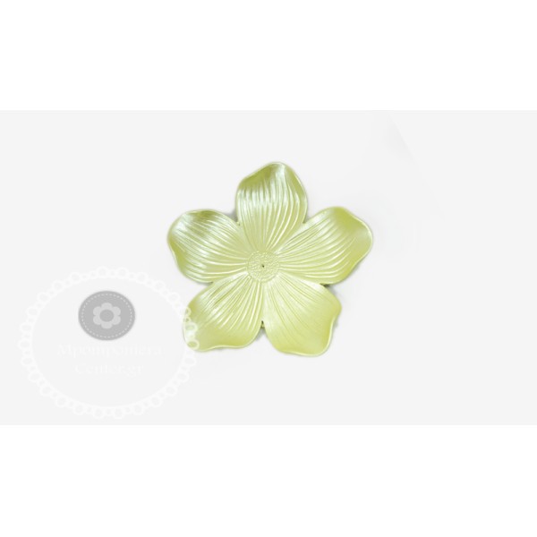 Πιατέλα κεραμική  λουλούδι πράσινο περλέ ιδανική για διακόσμηση